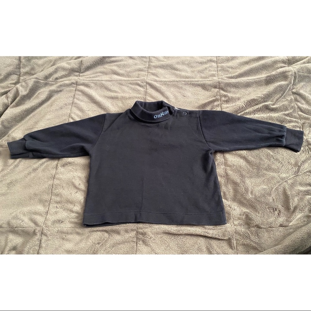 *SALE* Baby OshKosh Bigosh Navy Turtleneck Long-sleeve T-shirt 18M